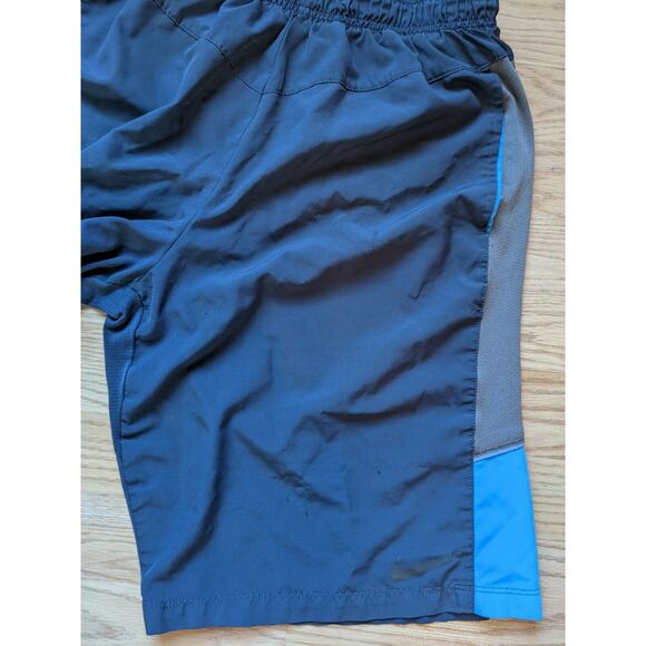 Nike Drifit Athletic Shorts Size M Colorful Blue Gray Swoosh Logo - Picture 4 of 10